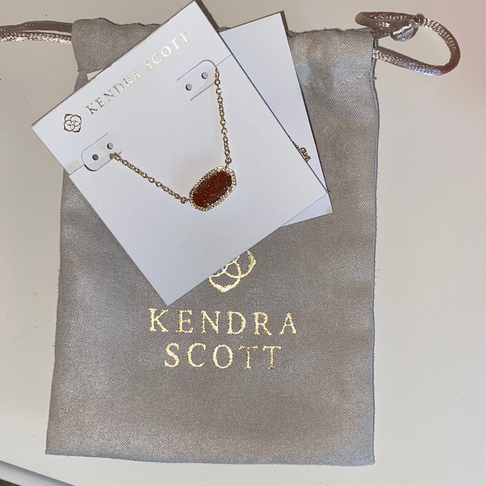 Kendra Scott burnt orange necklace